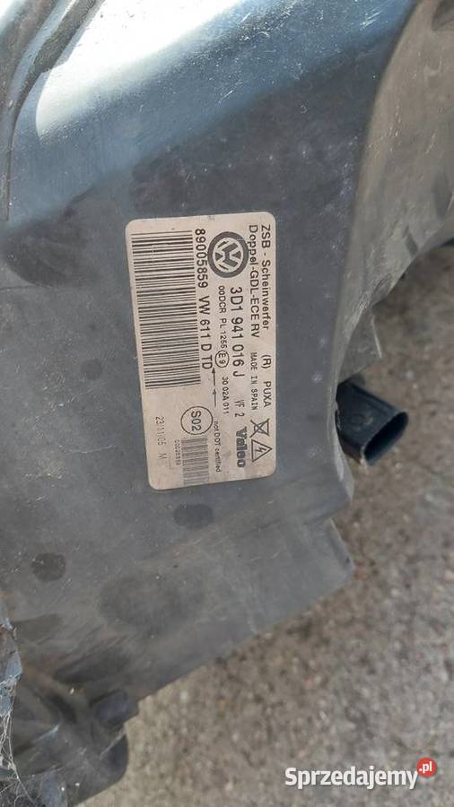 Vw phyton Lampa pr komplet Lampy przednie wielkopolskie Jarocin
