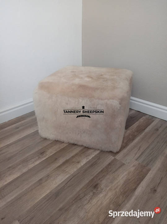 Pufa Skóra Owcza Naturalna Długi Włos Skóry małopolskie Szaflary