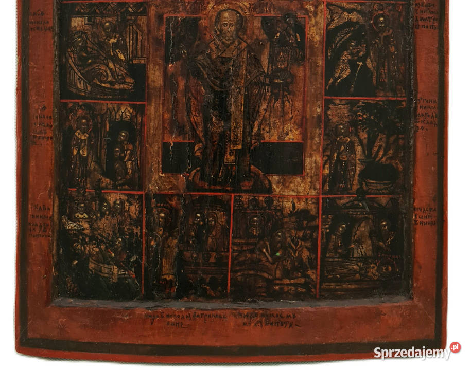 Ikona Święty Mikołaj z Miry Cudotwórca 0142 sprzedam