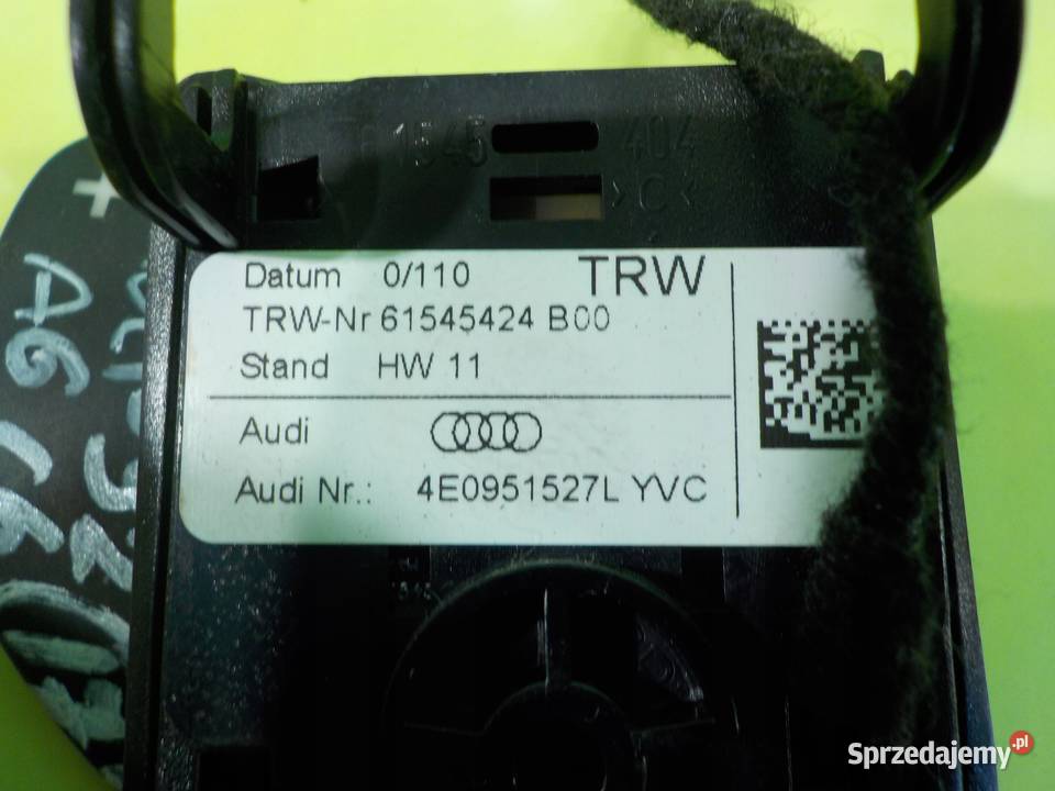 AUDI A6 C6 LIFT 20 TDI AUT 10r SEDAN 4D lopatka osobowe Panele sterowania, przełączniki mazowieckie Suków