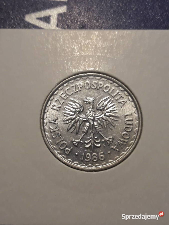 1 Złoty 1986 r 2 mennicze Konin