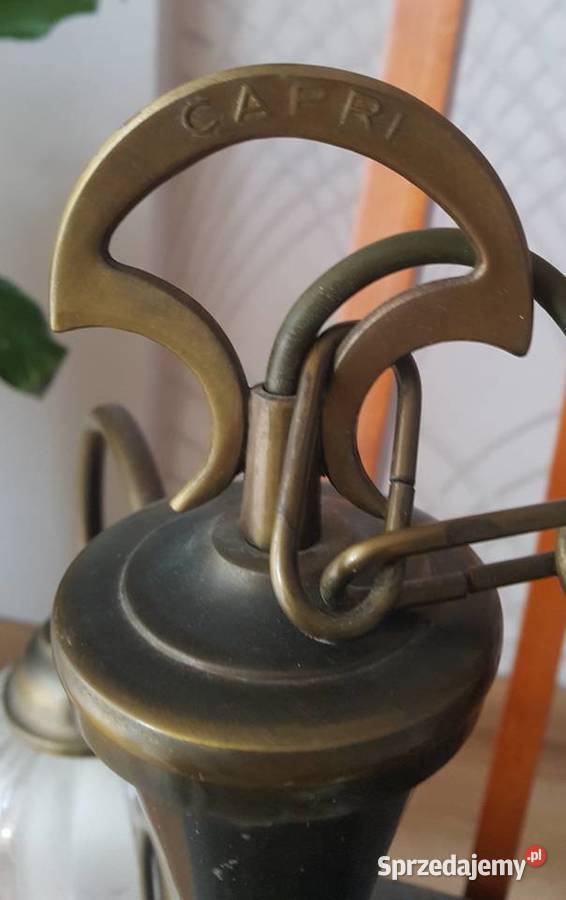 Żyrandol patynowany CAPRI klosze Ząbki
