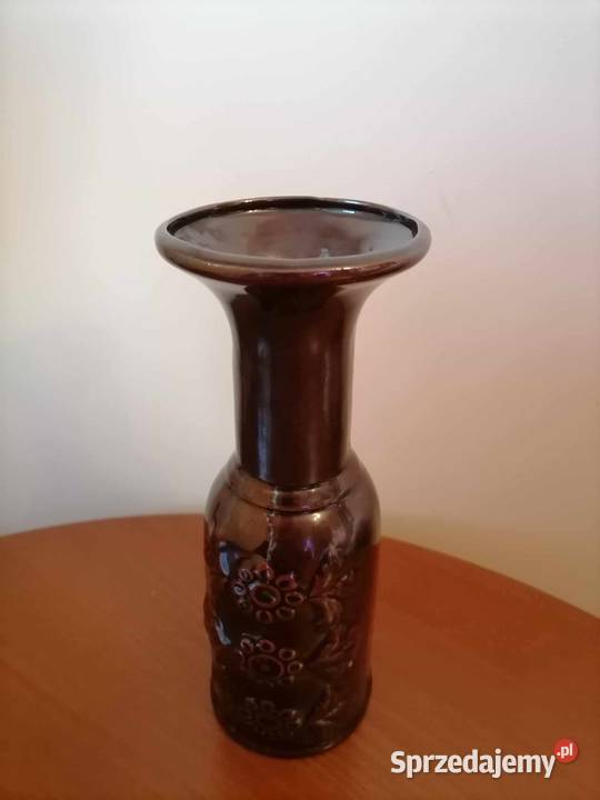Wazon Ceramiczny W Kwiaty Bolesławiec PRL Wałbrzych sprzedam