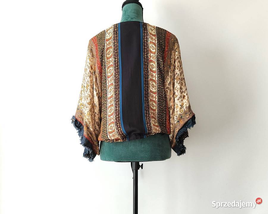 Kurtka narzutka kimono Zara XS 34 boho bohemian Rozmiar 34(XS)