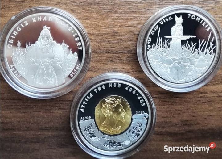 CZYNGIS CHAN ATTILA TOMIRIS Wielcy Dowódcy Numizmatyka Opole