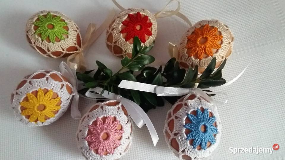 Ozdoby wielkanocne pisanki zajączki kurki Wielkanoc