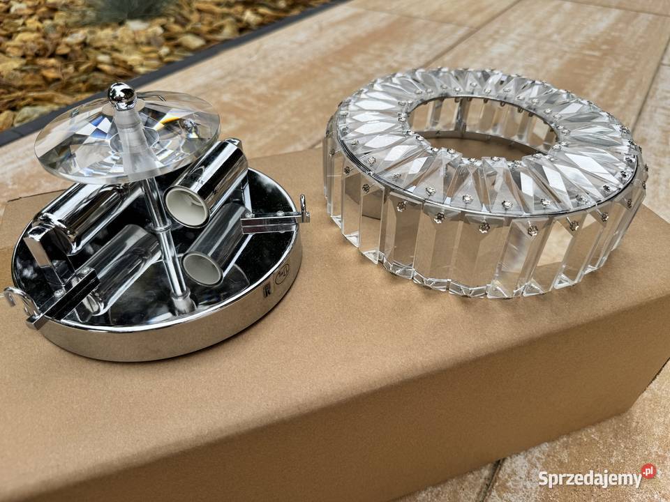 Plafon kryształkowy okrągły lampa wisząca mazowieckie Garwolin