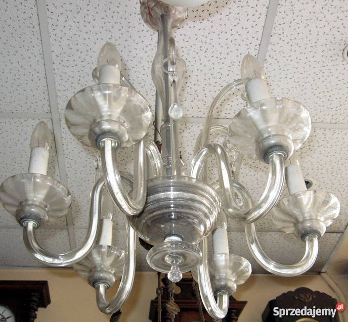 100 letni żyrandol kryształowy Oryginał Poznań sprzedam