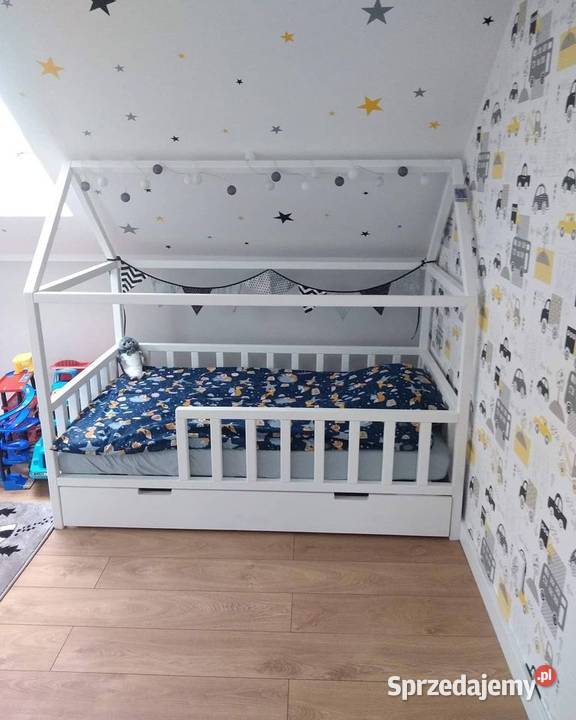 Łóżko DOMEK z szufladami pod materac 140x70 małopolskie Gorlice