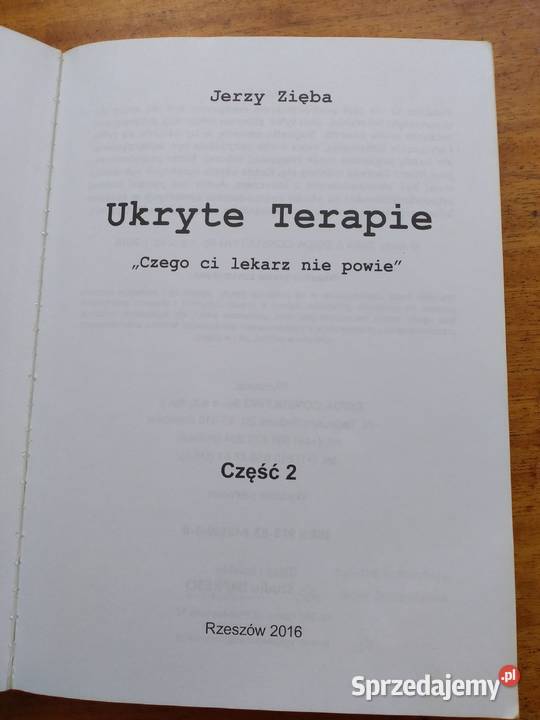 Ukryte terapie Czego ci lekarz nie powie t 1 i 2 Wrocław