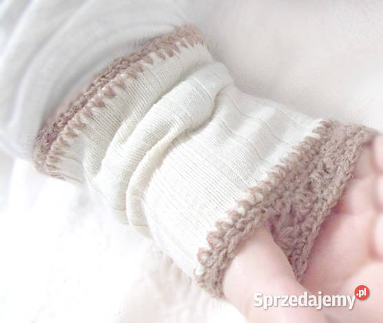 kremowe mitenki pastelowe mitenkikremowo beżowe Uniseks opolskie Opole
