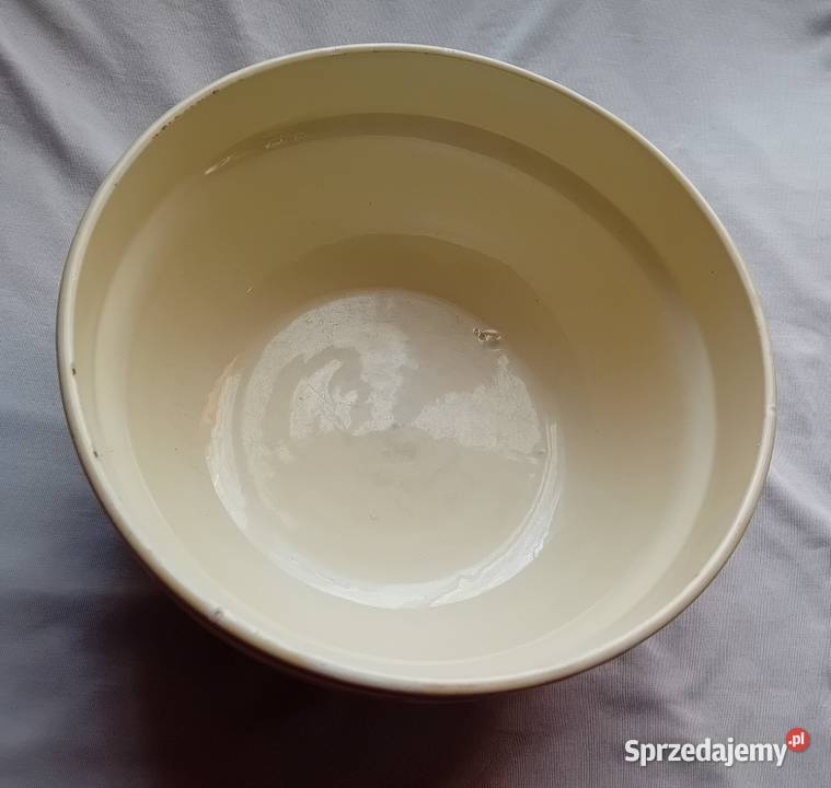 Fajansowa misa art deco zdobiona techniką Porcelana i szkło Koźminek sprzedam