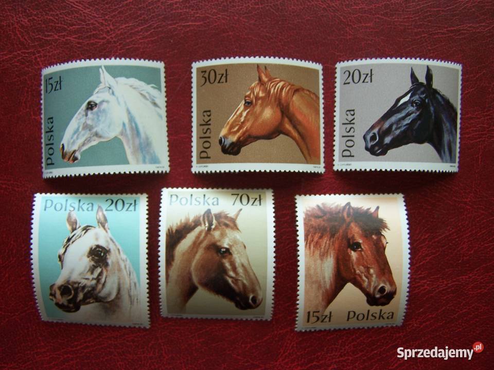 Polska 1989 MNH Mi 319095 Fauna Konie Tychy
