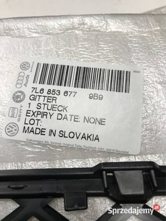 Kratka zderzaka vw touareg 7L6 lewa Kozy