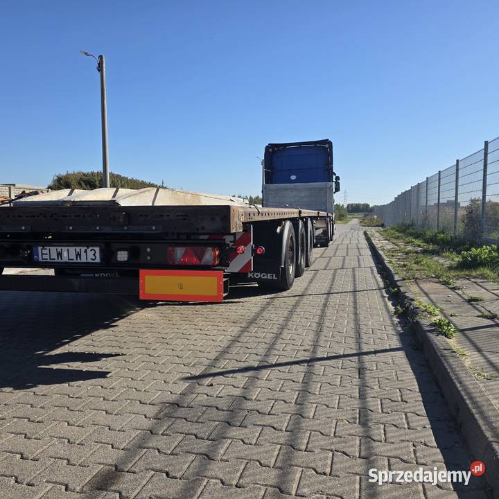 Platforma mega 2016 najazdy scania 2009 zestaw niskopodłogowe Gałków Mały