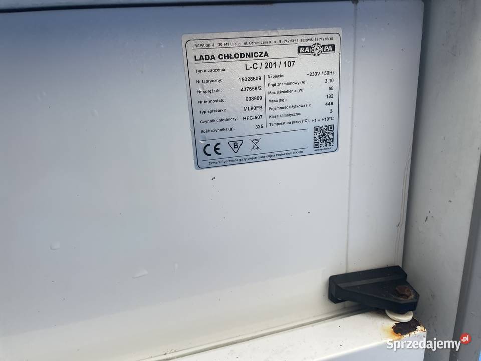 Lada chłodnicza RAPA LC 201 107 Jędrzejów