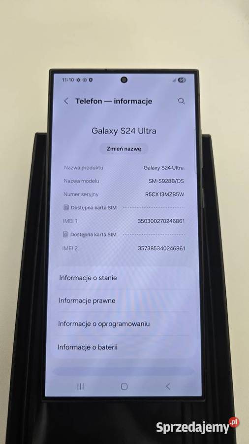Samsung Galaxy S24 Ultra 12512GB Titanium Black mazowieckie