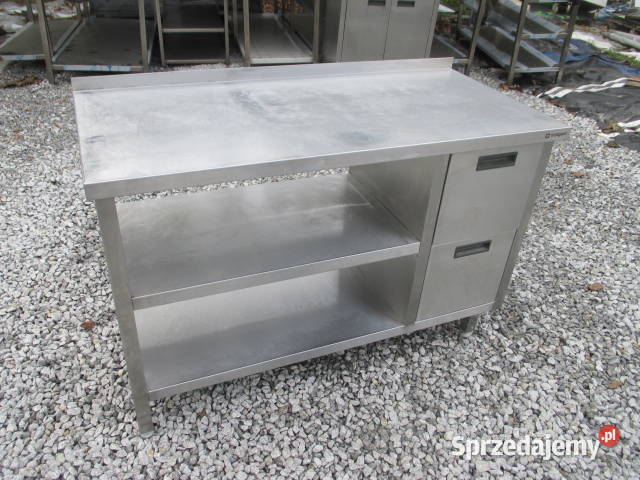 Stół Gastronomiczny Z 2 Półkami i Szufladami