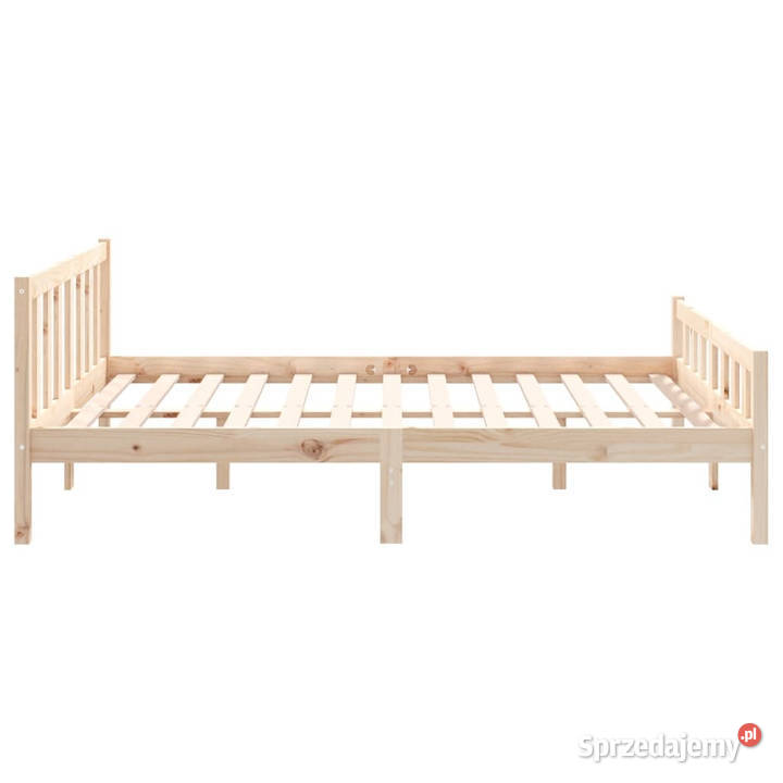 Rama łóżka lite drewno podwójna 120x190 WM810649 69cm mazowieckie Warszawa