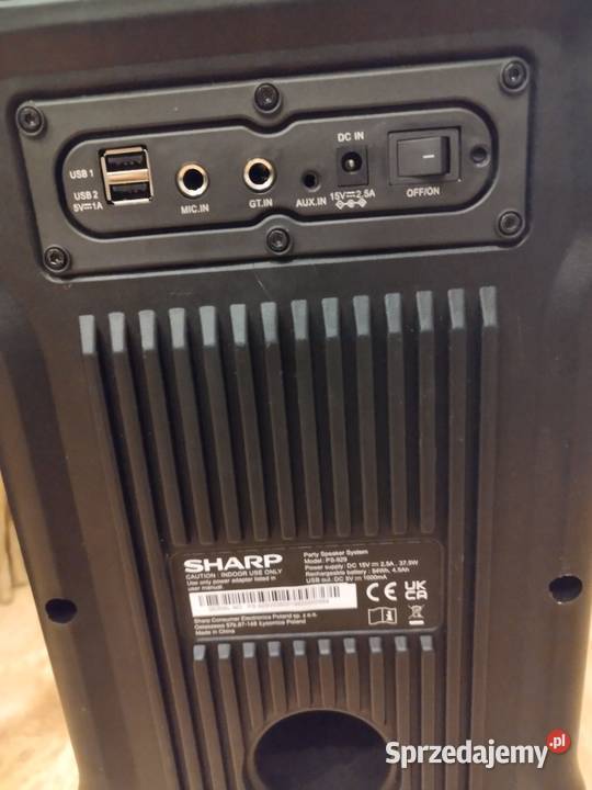 Głośnik SHARP bluetooth bez światełek wielkopolskie Rogoźno