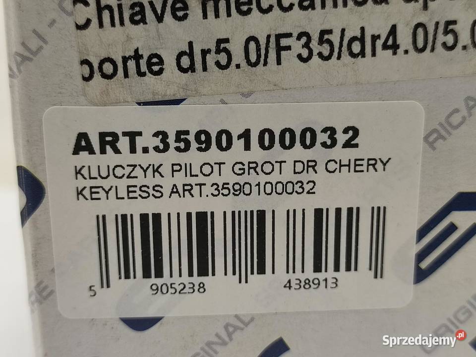 KLUCZYK PILOT GROT DR CHERY KEYLESS 3590100032 osobowe lubelskie