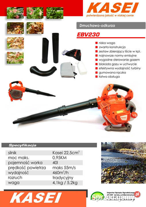 KASEI EBV230E 2w1 ODKURZACZ SPALINOWY OGRODOWY wielkopolskie Opalenica