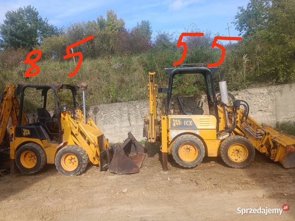 Jcb mini koparko ładowarka 1cx jcb 4x4 bobcat Krzeszowice