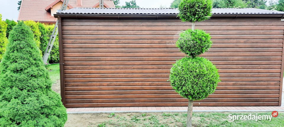 GARAŻ BLASZANY 3m x 6m DWUSPAD BRAMA UCHYLNA małopolskie Łapanów