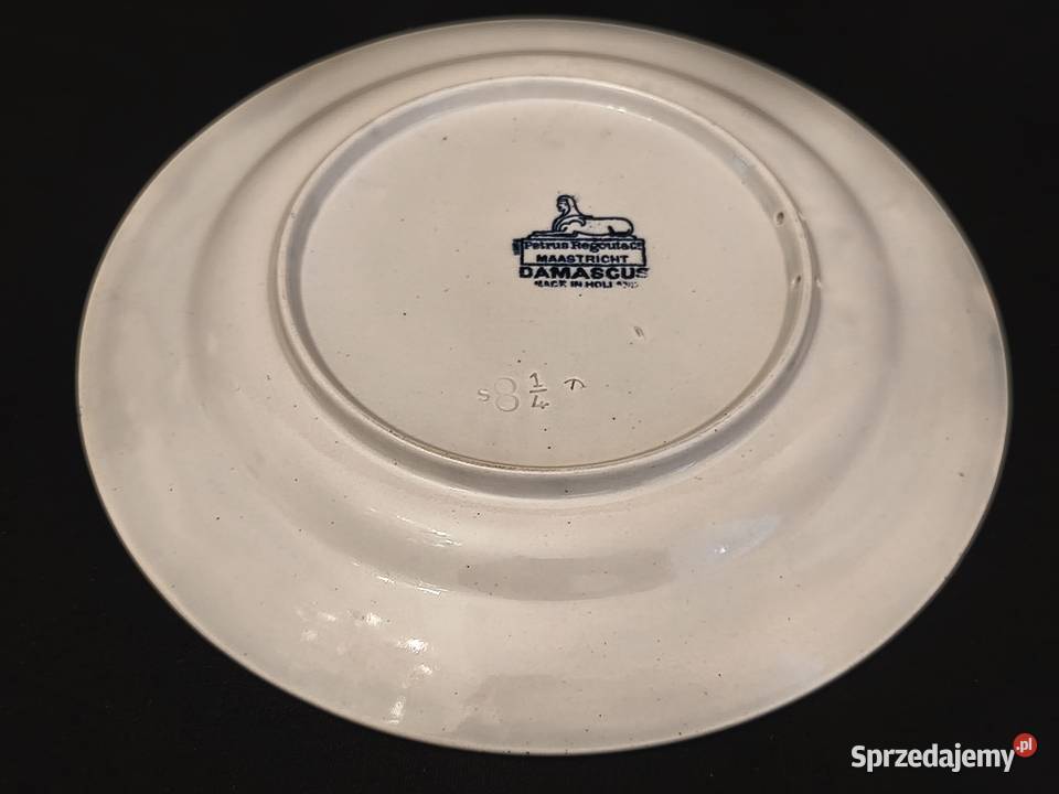 Talerz Petrus Regout Maastricht Porcelana i szkło