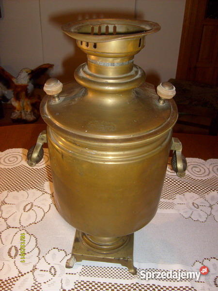 SAMOWAR z brązu 1899 Antyki Trzciel