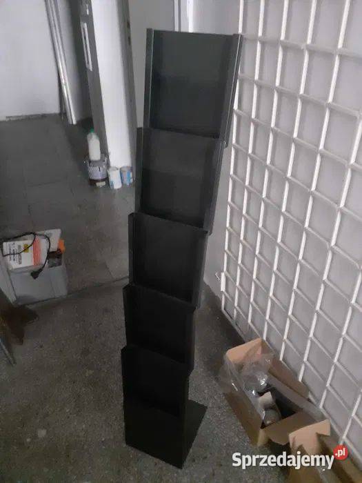 stojak metalowy na ulotki foldery stan b Sklep Biznes i Przemysł wielkopolskie Poznań