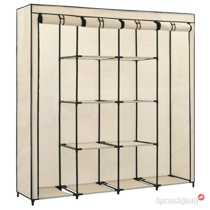 Szafa z 4 przegrodami kremowa 175 x 45 x 170
