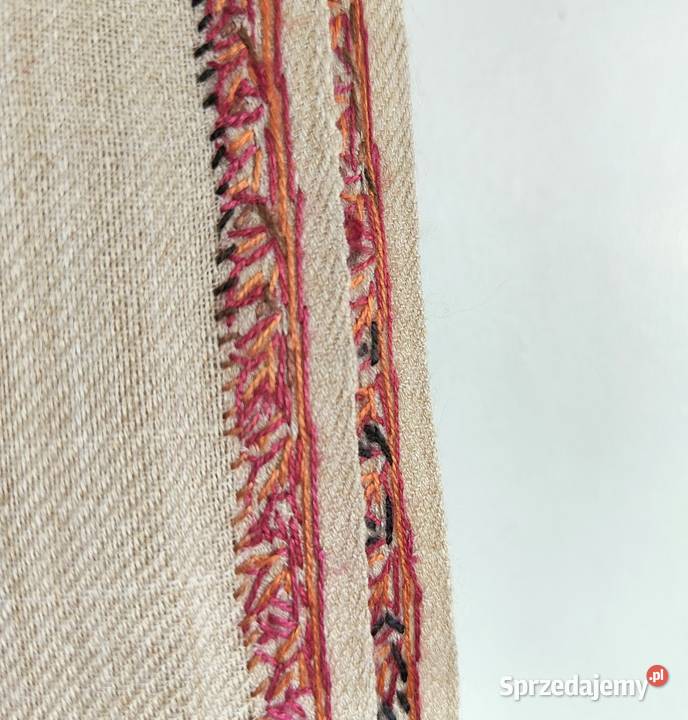 Szal orientalny indyjski haftowany haft paisley Uniseks Pozostałe Szczecin