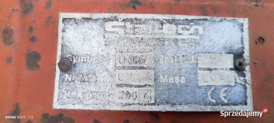 Pług 4 skiby nieuszkodzony Chełst