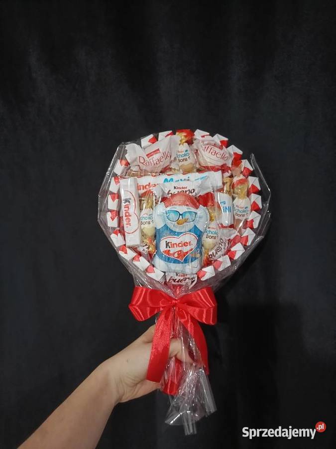 Słodki box Bukiet ze słodyczy Kinder Lizak na wielkopolskie Zagórów
