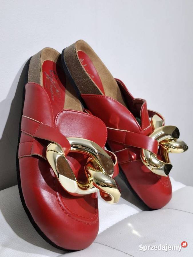 Klapki 38 chodaki damskie korkowe czerwony Kraków