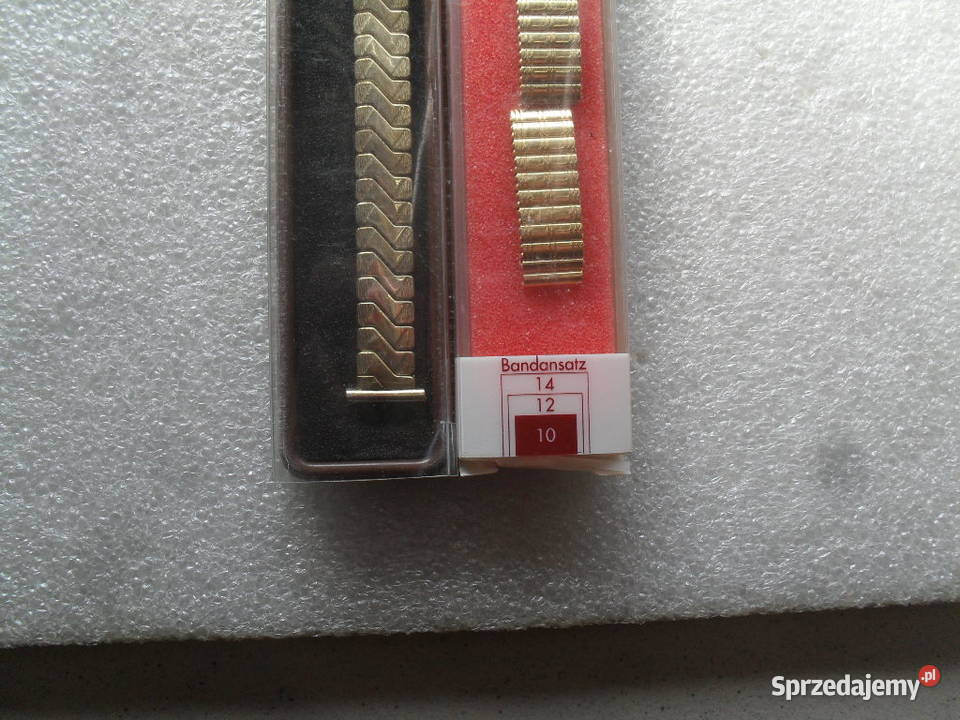 2 Bransoletki do zegarka pozłacane 025 MIKRON Zegarki i Biżuteria Wrocław