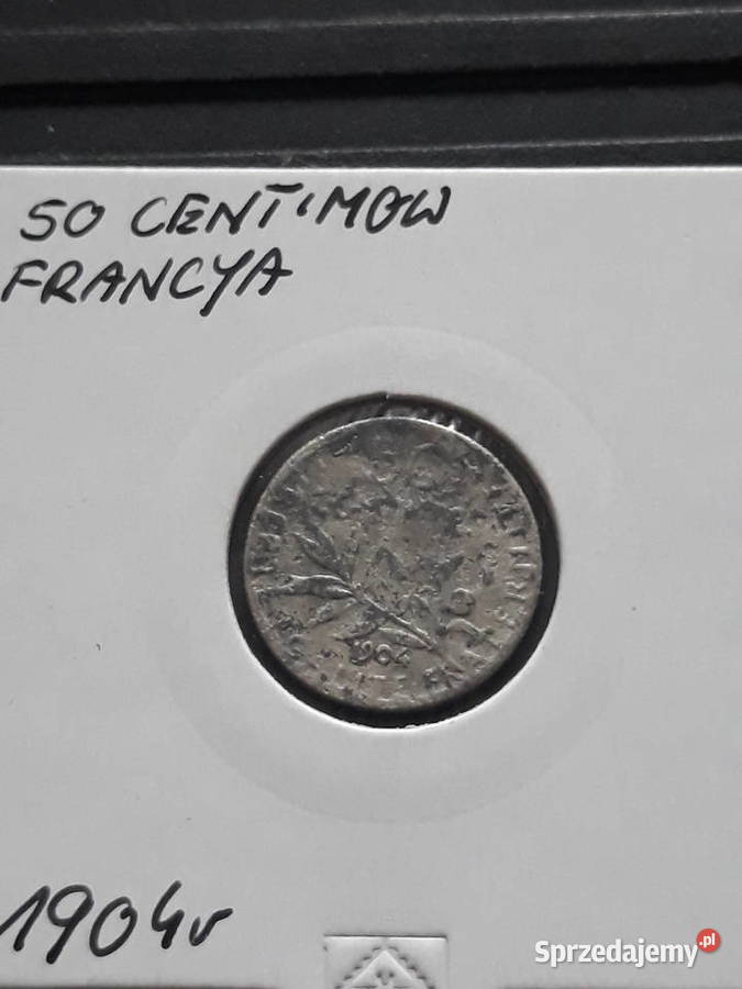 50 Centimów Francja 1904 rsrebro Konin