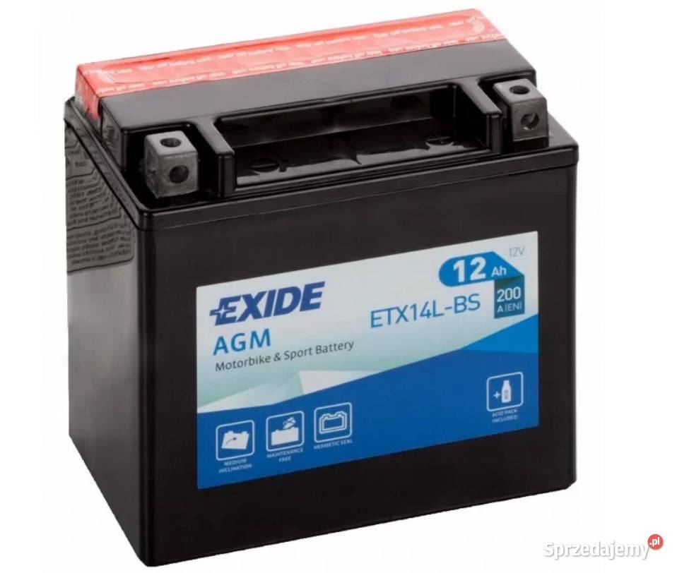 Akumulator motocyklowy EXIDE ETX14LBS YTX14LBS Wrocław
