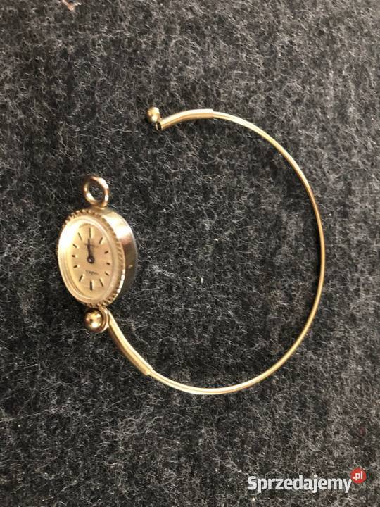 Pozłacany zegarek damski Czajka z bransoletką Damskie Kraków