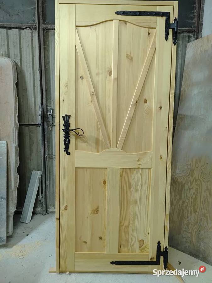 Drzwi drewniane wewnętrzne góralskie