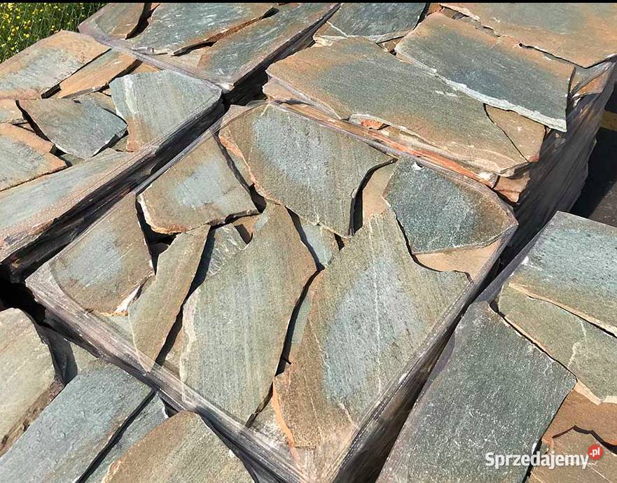 ŁUPEK OLIWKOWY Kamień Elewacyjny Tarasowy Warszawa