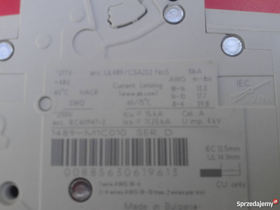 ALLEN BRADLEY 1489M1C010 Gołębiewo