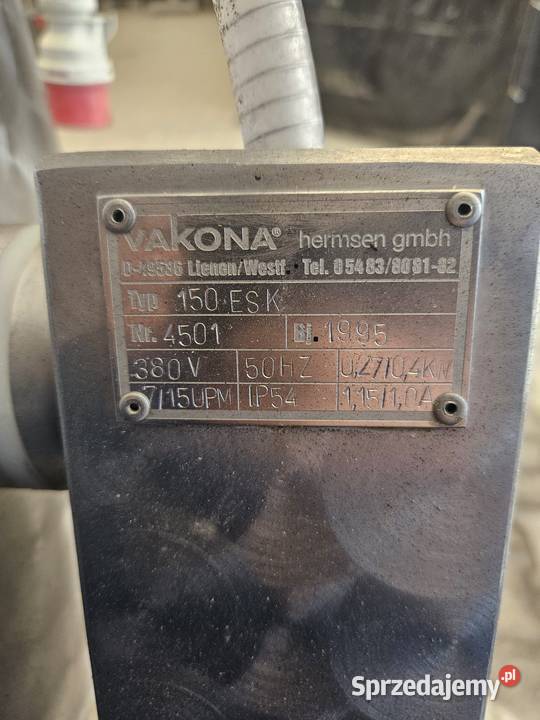 Masownica Próżniowa Vacona typ150ESK 150 ltr Krotoszyn