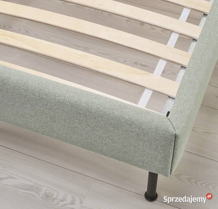 Łóżko Tapicerowane Zielone IKEA Poczesna