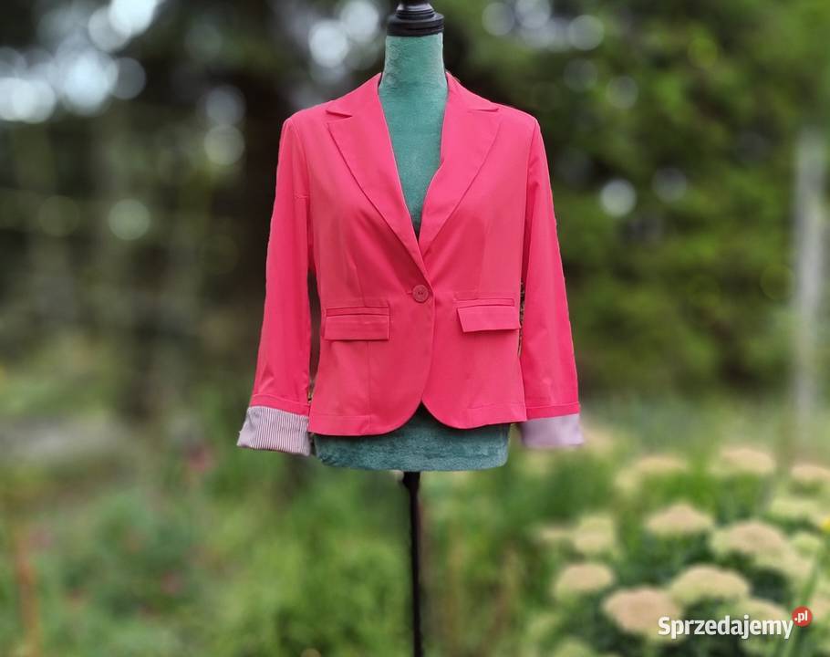 Czerwona marynarka 42 XL żakiet blazer kurtka Marynarki i żakiety Szczecin