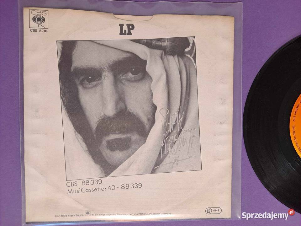 Frank Zappa Bobby Brown 1979 Germany PŁYTA Kraków
