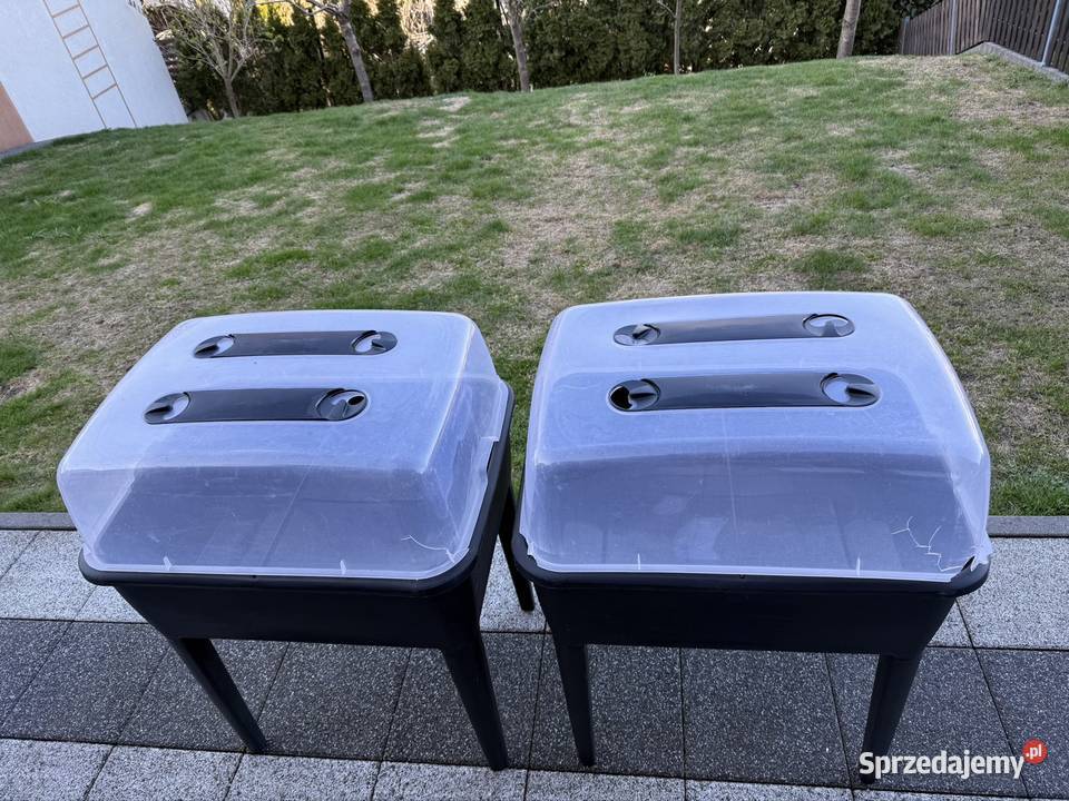 2 skrzynkimini szklarnie z pokrywkami Szklarnie Gdynia
