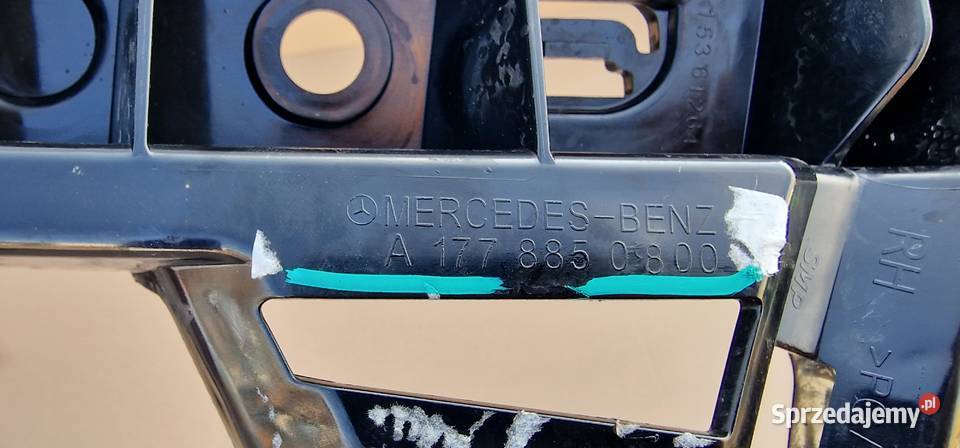 MERCEDES W177 AKLASA ŚLIZG ZDERZAKA PRAWY TYŁ Części Bieleń