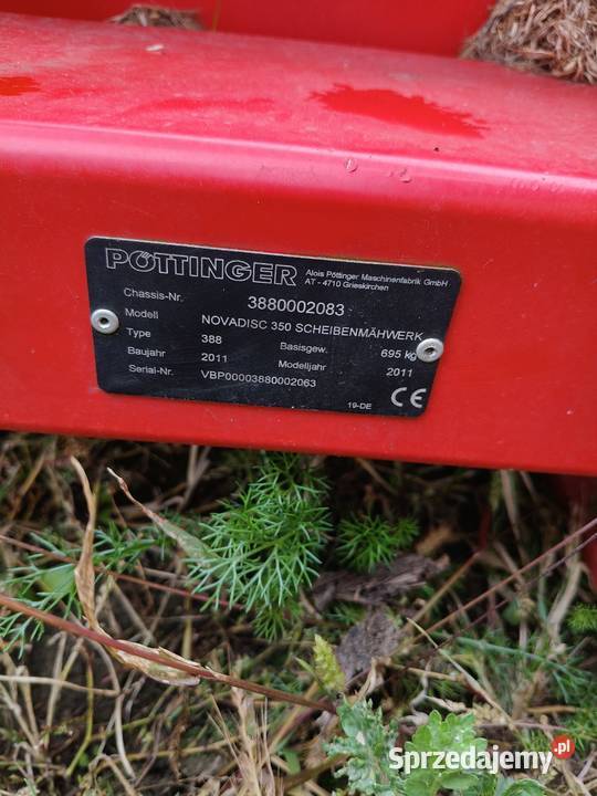 Kosiarka dyskowa pottinger novadisc podlaskie Łomża sprzedam